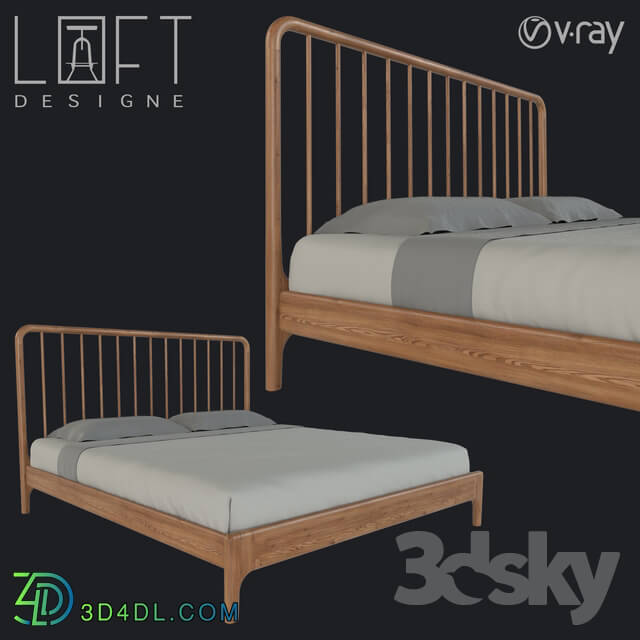 Bed - Bed LoftDesigne 2622 model