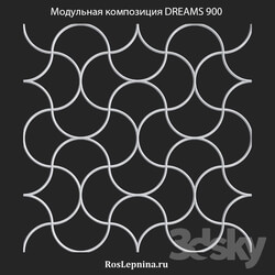 Decorative plaster - OM Modular Composition DREAMS 900 from RosLepnina 