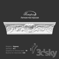Decorative plaster - OM cornice K5 Peterhof - stucco workshop 