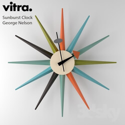 Other decorative objects - Vitra Sunburst Clock 