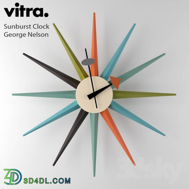 Other decorative objects - Vitra Sunburst Clock