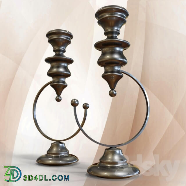 Other decorative objects - Candlestick _quot_Silver 2K-230190_quot_