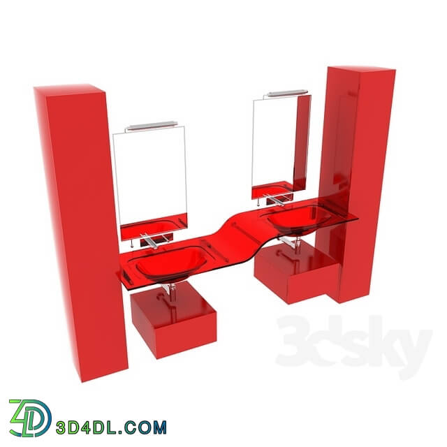 Bathroom furniture - Monoblock-Eurolegno-Volo