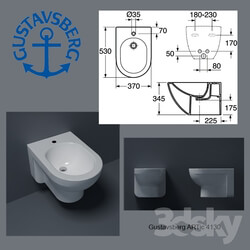 Toilet and Bidet - Gustavsberg ARTic 4130 