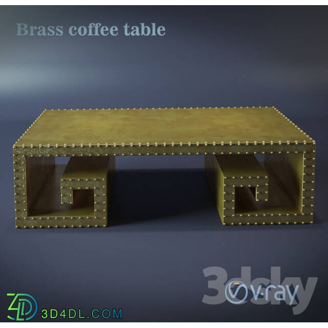 Table - Brass coffee table