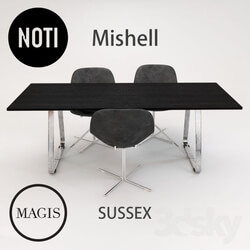 Table _ Chair - Noti Mishell Chair Magis Sussex Table 
