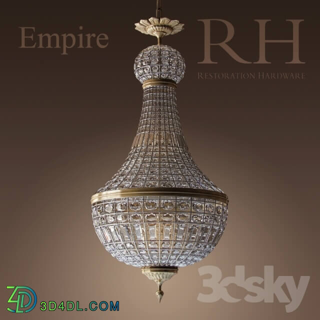 Ceiling light - RH mpire crystal chandelier