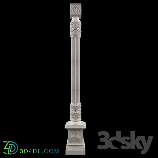 Decorative plaster - column