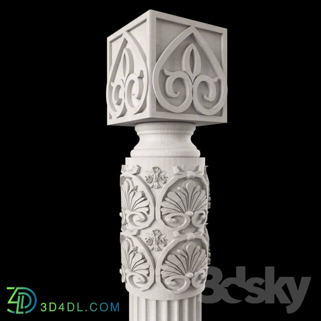 Decorative plaster - column