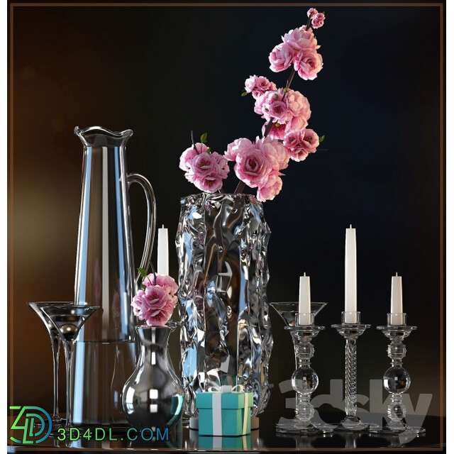 Decorative set - DECORATIVE FLOWER VASE SET 3