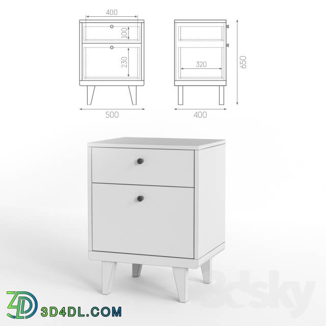 Sideboard _ Chest of drawer - Bedside table Thimon from THE IDEA