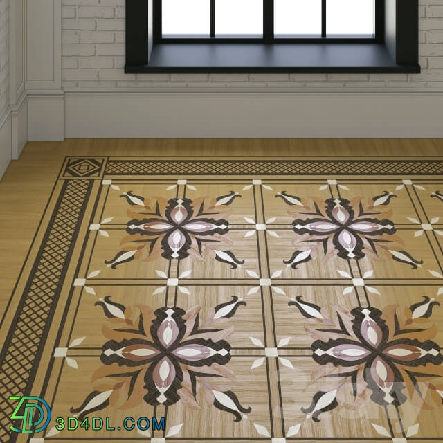 Other decorative objects - Modular decorative parquet border with M159 B 028 company _quot_Parquet Hall_quot_