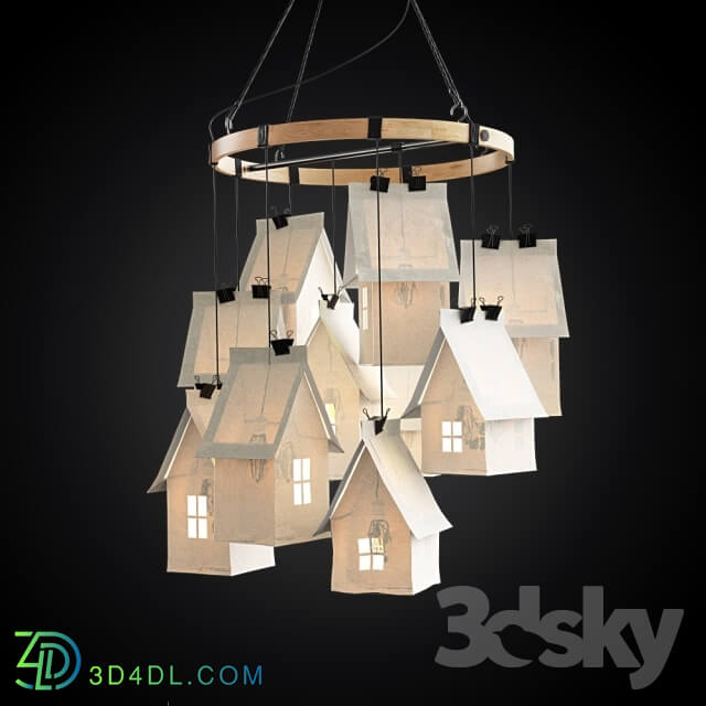 Ceiling light - Chandelier handmade