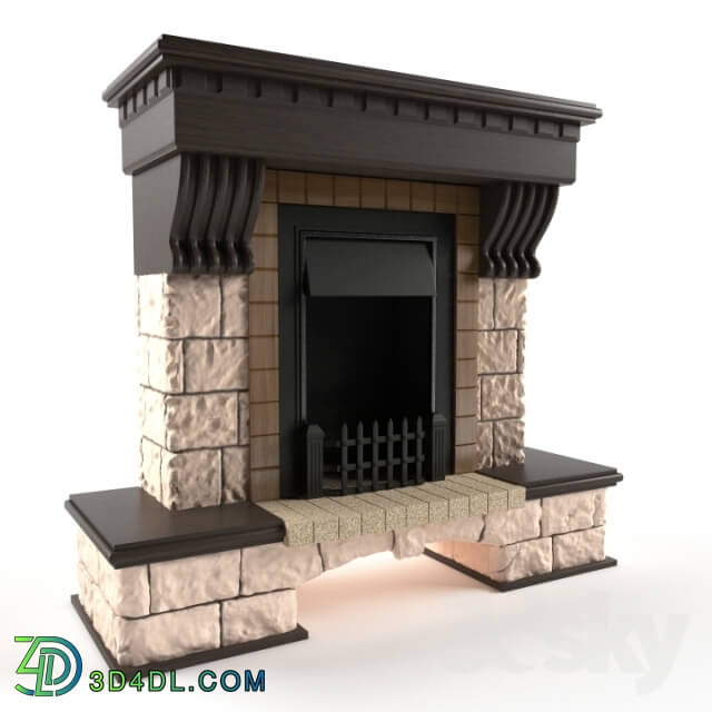 Fireplace - Fireplace kslassichesky