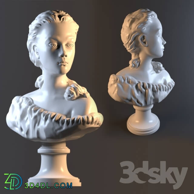 Sculpture - girl Bust