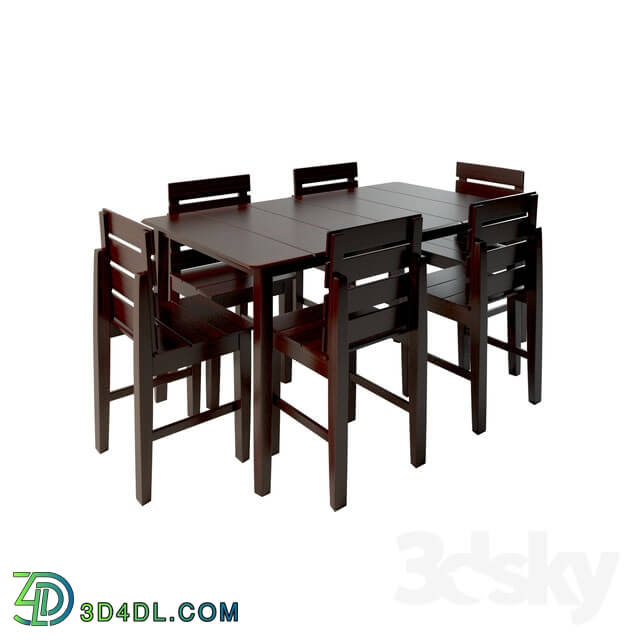 Table _ Chair - Six Seater Dinning Table