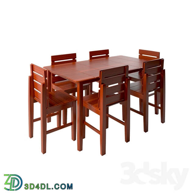 Table _ Chair - Six Seater Dinning Table