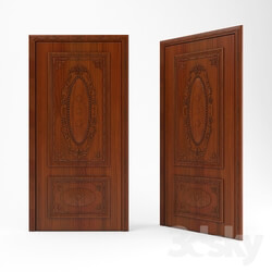 Doors - The door is carved from solid 