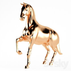 Sculpture - Bronze figure of a horse 