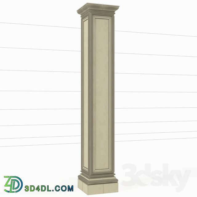 Decorative plaster - interior column