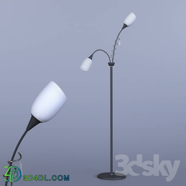 Floor lamp - floor lamp with decoration