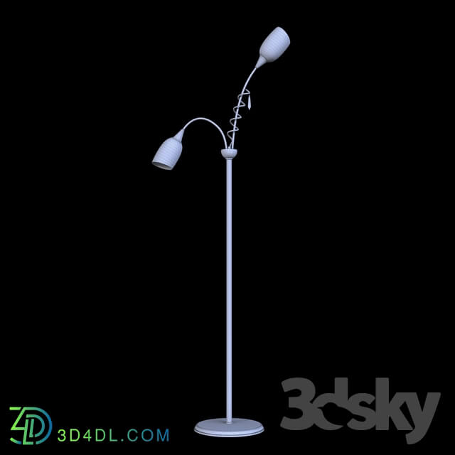 Floor lamp - floor lamp with decoration