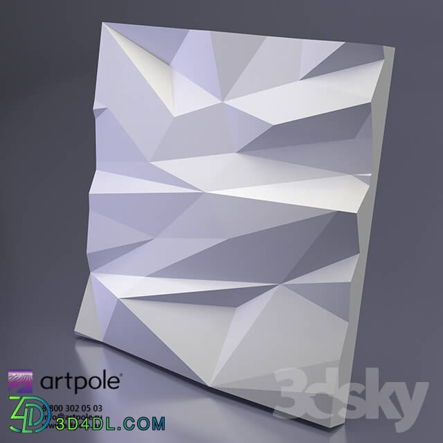 3D panel - Gypsum 3d panel STELLS from Artpole