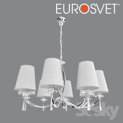 Ceiling light - OM Suspended chandelier with lampshades Eurosvet 60079_8 Valery 