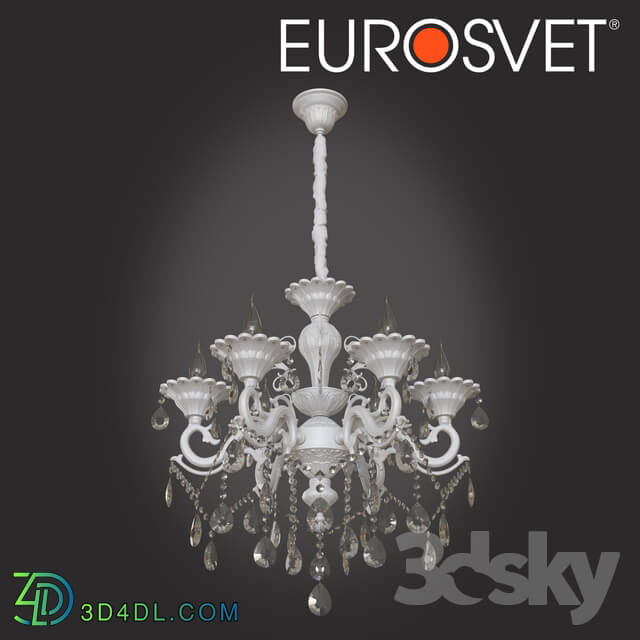 Ceiling light - OM Suspended chandelier with crystal Bogate__39_s 294_6 Tivoli