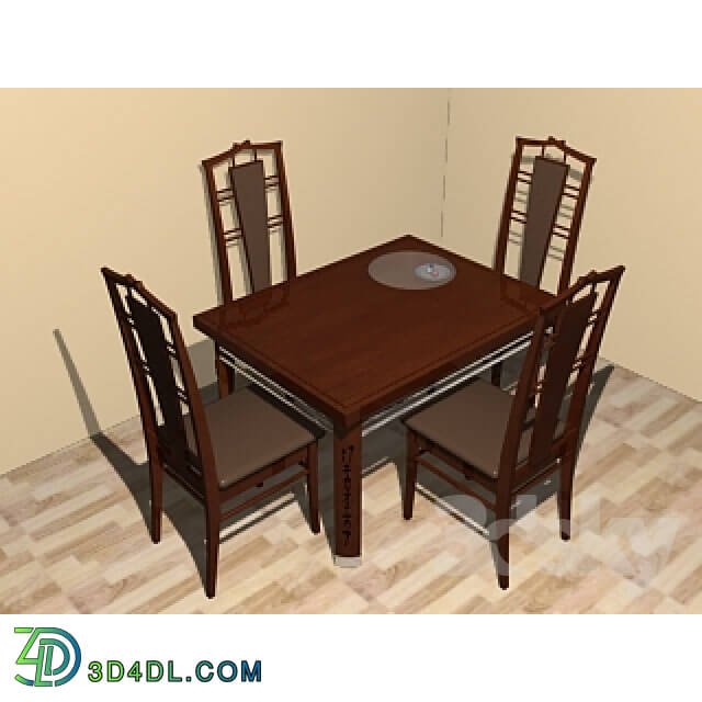 Table _ Chair - table and chairs in pseudo Chinese style