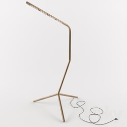 Floor lamp - Three-legged lamp - Antique Brass 