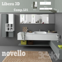 Bathroom furniture - Novello Libera 3D comp.L1 