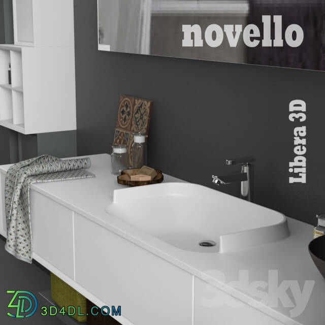 Bathroom furniture - Novello Libera 3D comp.L1