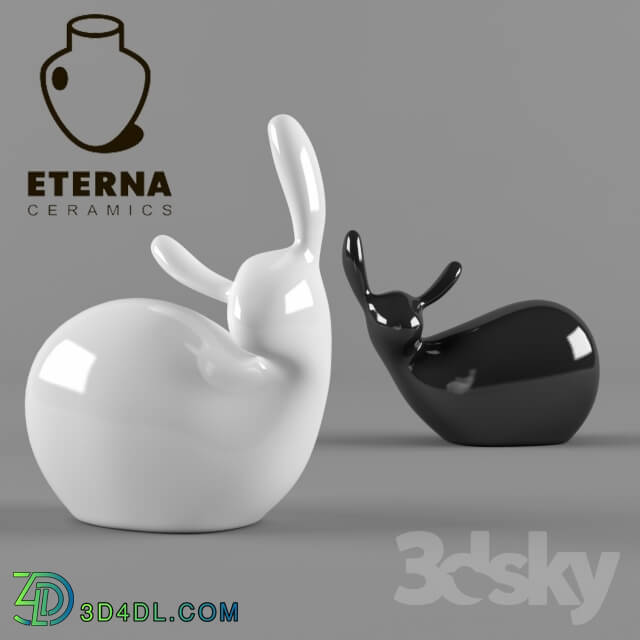 Sculpture - Statuette snail ETERNA CERAMICS