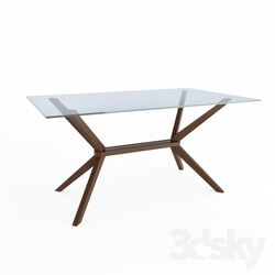 Table - Magna Glass Dining Table by Inmod 