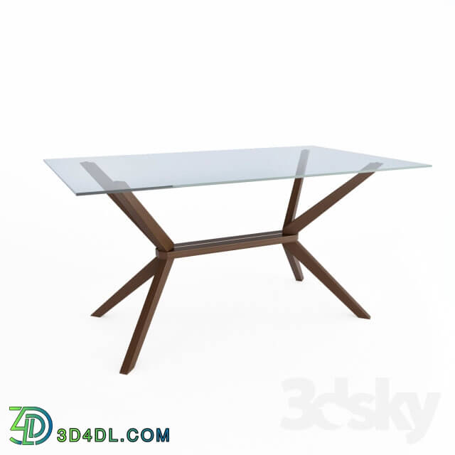 Table - Magna Glass Dining Table by Inmod