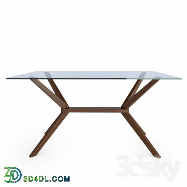 Table - Magna Glass Dining Table by Inmod