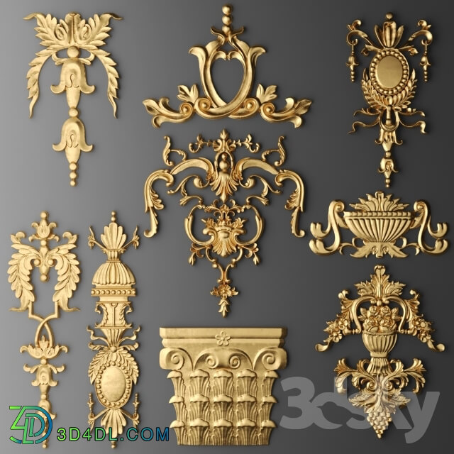 Decorative plaster - Set stucco decoration