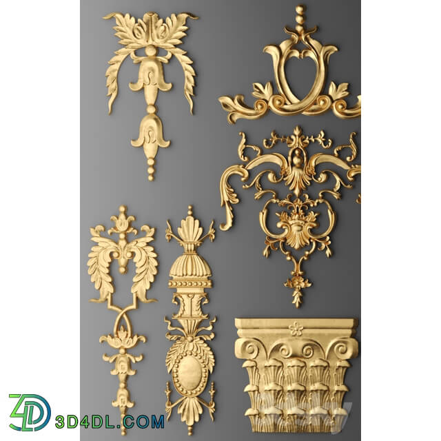 Decorative plaster - Set stucco decoration