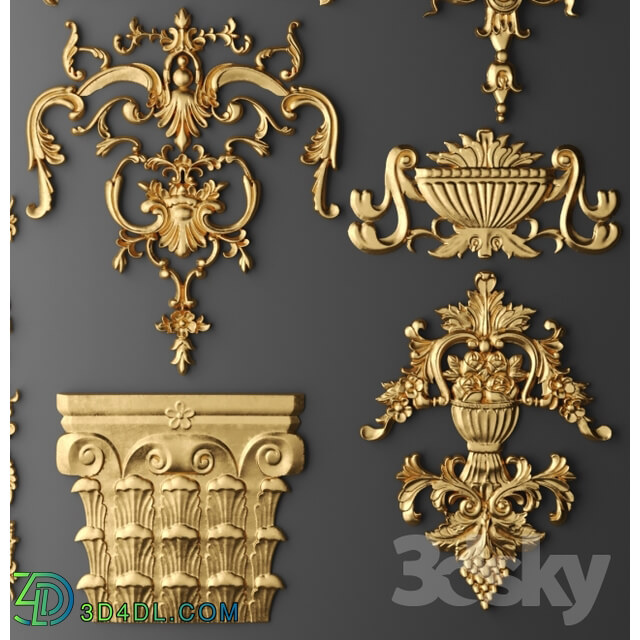 Decorative plaster - Set stucco decoration