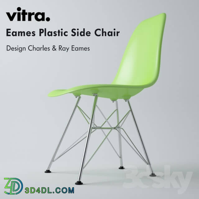 Chair - VITRA. Eames Plastic Side Chair DSR