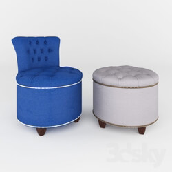 Other soft seating - Poof _quot_Rococo_quot_ Homemotions 