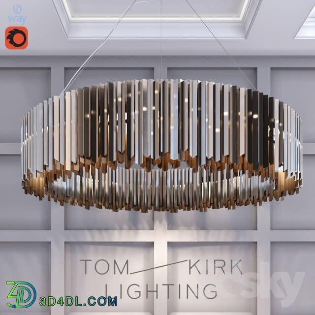 Ceiling light - Tom Kirk Llighting Facet Chandelier