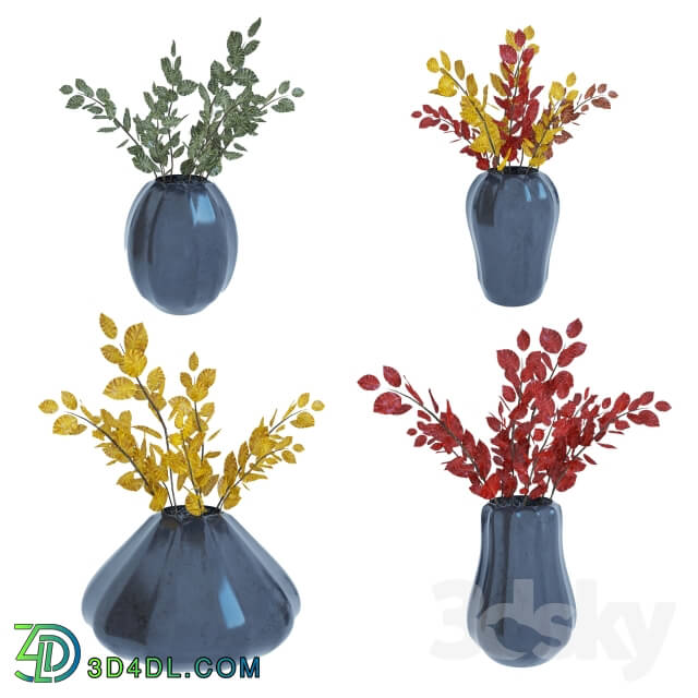 Plant - Vase with leaves
