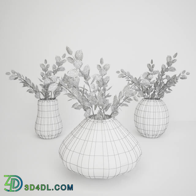 Plant - Vase with leaves