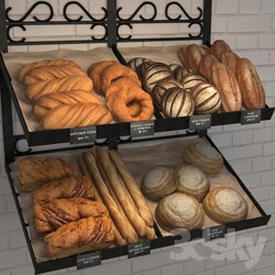 Food and drinks - Rack with bread 