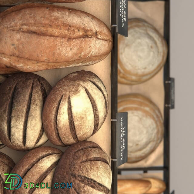 Food and drinks - Rack with bread