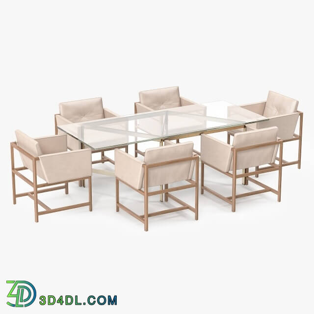 Table - BassamFellows Plank Dining Table _amp_ Dining Side Chair
