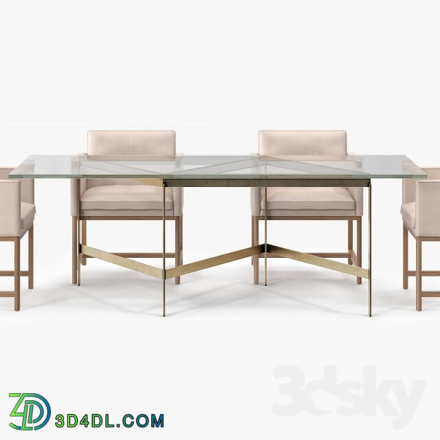 Table - BassamFellows Plank Dining Table _amp_ Dining Side Chair