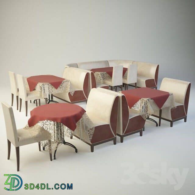 Table _ Chair - A set of furniture for cafes